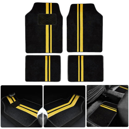 4pcs Universal Car Floor Mats  Auto Foot Pad Protector Waterproof  Rugs Carpet For Car Automotive Interior ccessories