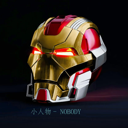 Iron Man MK17 Jarvis Voice Controlled Auto Open Close Electronic Helmet Mask Face Cover Collectible Toy Decor For Superhero Fans