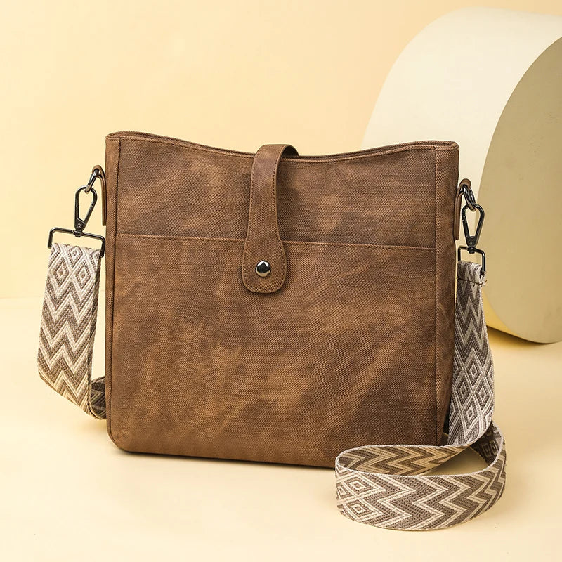 Women's shoulder crossbody bag adds elegance and mystery; Easy to match with casual or formal clothing, showcasing women's elega