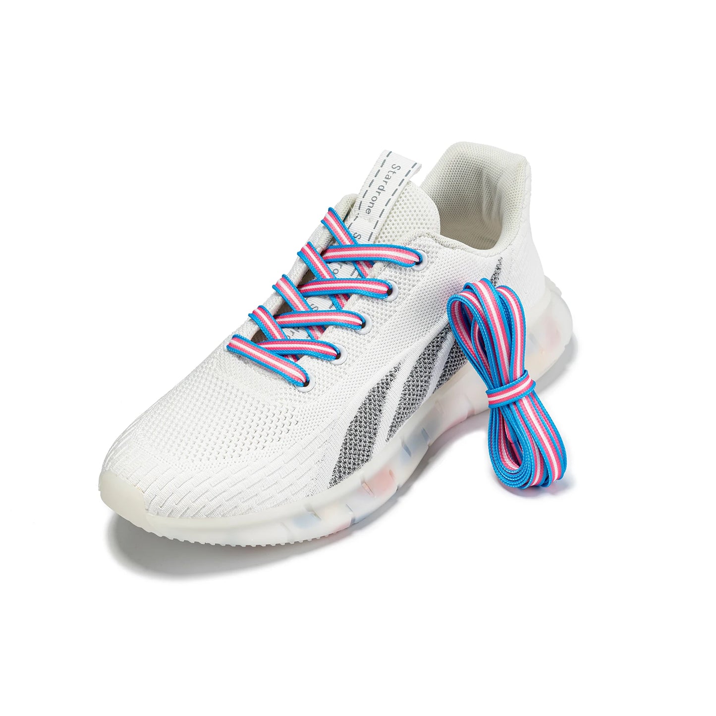 No6Transgender 100/120/150cm Shoe Lace Flat Printed Shoelace Colorful Rainbow Laces Gay Pride Liberty Shoelaces Shoe Accessories