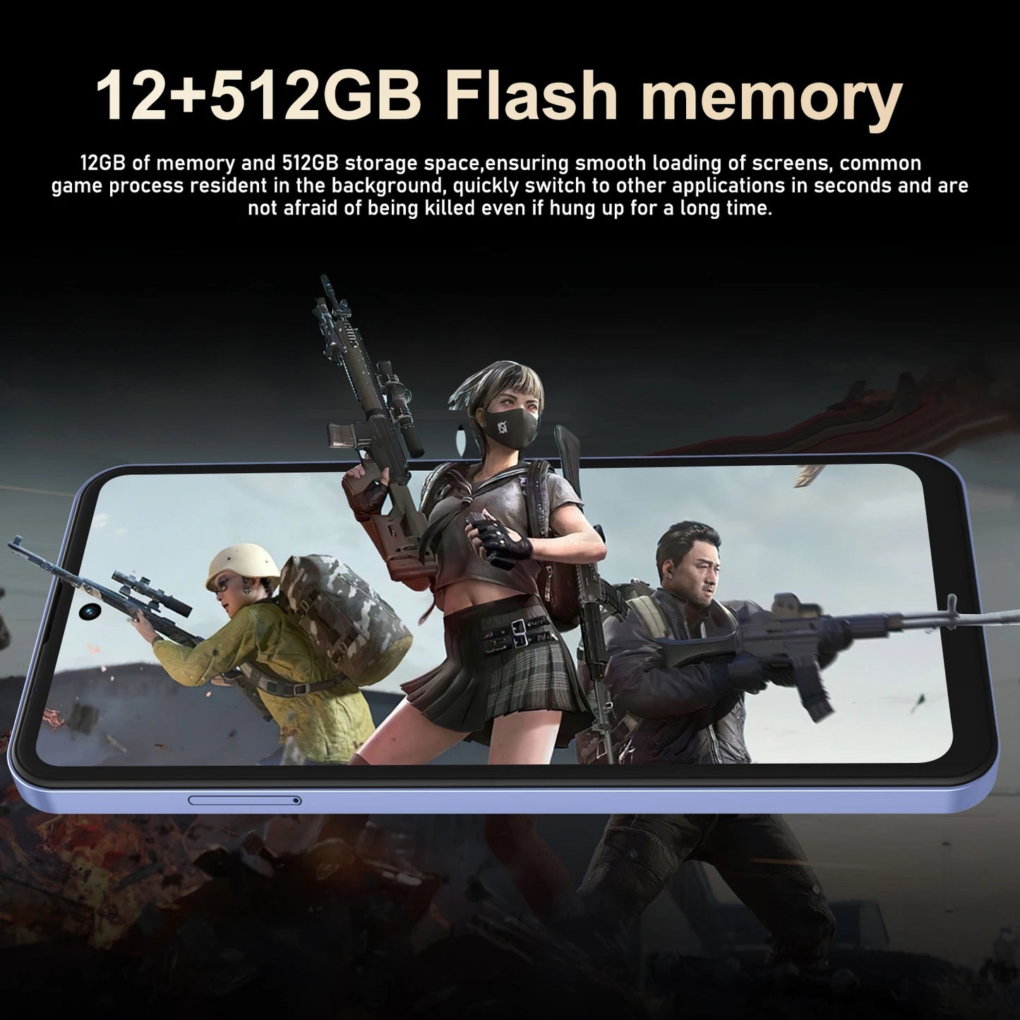 FUFFI Global Vision I17 Pro Max Smartphone Android 5800mAh 8G RAM 512GB ROM 6.56 Inch 720x1612HD 24+48MP 5G Network Mobile Phone