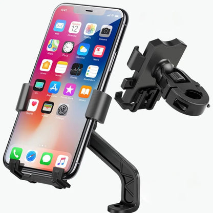 360° Free Rotation Phone Holder for Motorcycle Outdoor Bicycle Riding GPS Navigation and Video Shooting Shock Absorption Design