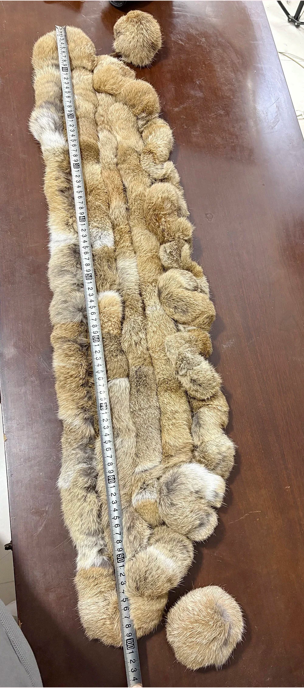 New Lady Winter Real Rabbit Fur Scarf Natural Warm Soft Rabbit Fur Shawl Women Fashion Outdoor Knit 100% Real Rabbit Fur Scarves