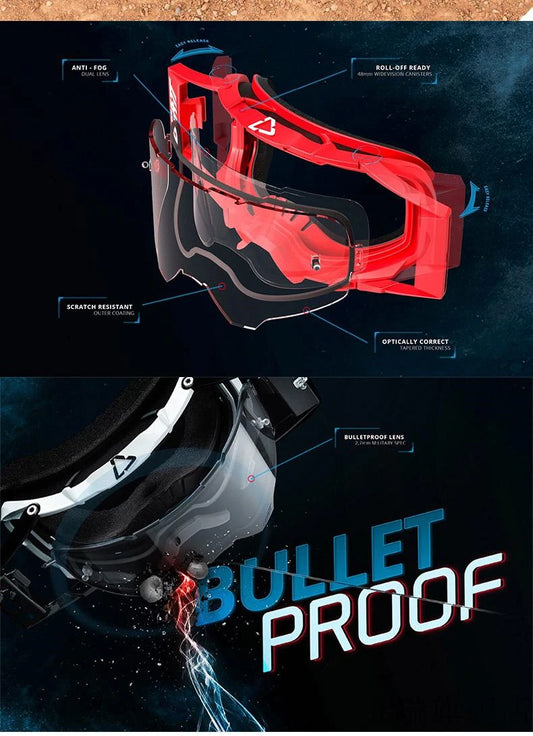 Men's Motocross Goggles 6.5 Double Layer Anti Fog Cycling Glasses Motorcycle Helmet Glasses Gafas Para Mask for Sports Outdoor