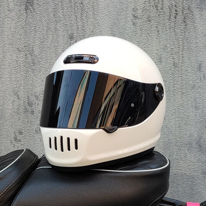 ORZ Classic Design Retro Full Face Motorcycle Helmet DOT Approved Adult Off Road Motorcycle Helmet Capacite Casco Moto