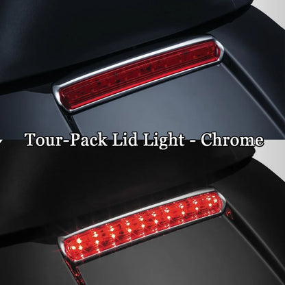 Motorcycle Chrome Black Tour Pak Pack Trunk LED Tail Brake Turn Light For Electra Road Tri Glide Low Ultra Limited Low FLHTKL FL