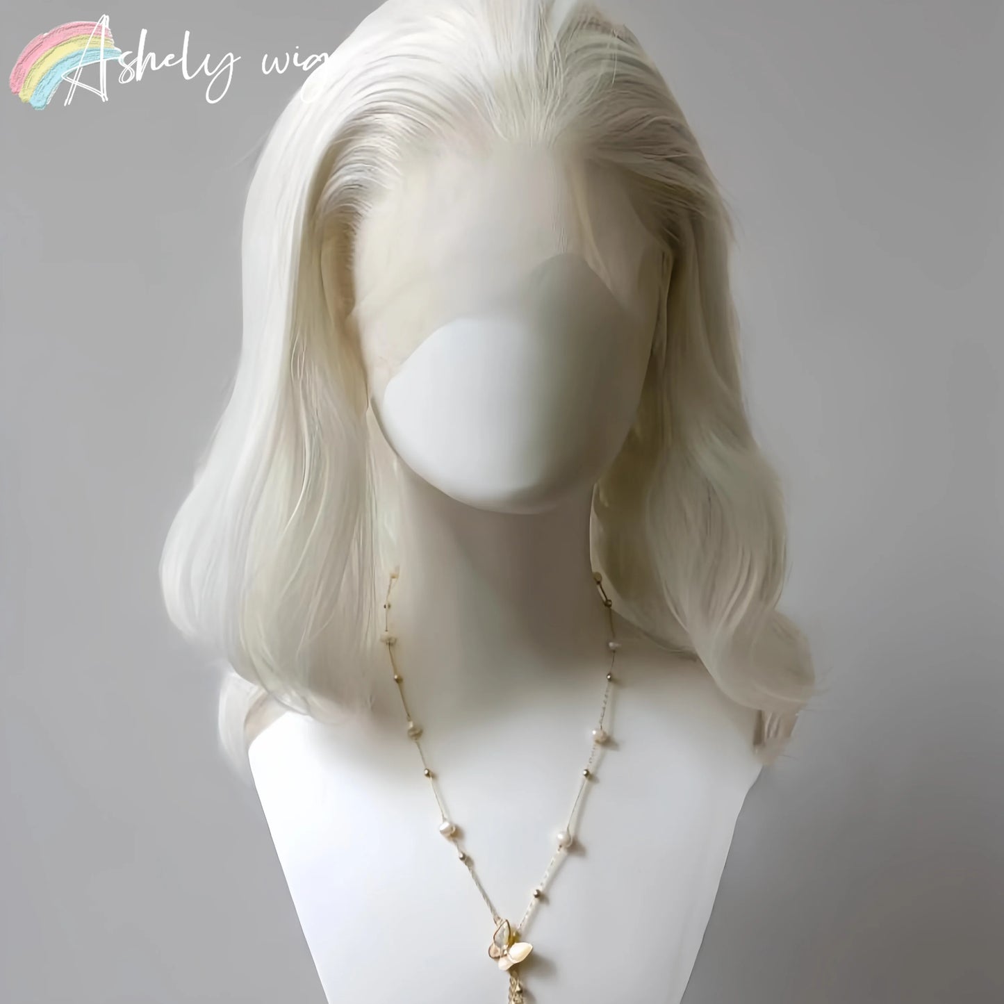 White Lace Front Wig for Women 13x4 Long Wavy Hair Wig for Women High Temperature Fibers Glueless Synthetic Lace Wigs Cosplay