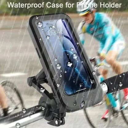 Universal Waterproof Bicycle Phone Holder Motorcycle Mount 360 Swivel Adjustable Magnetic Stand For Mobile Phone GPS Navigation