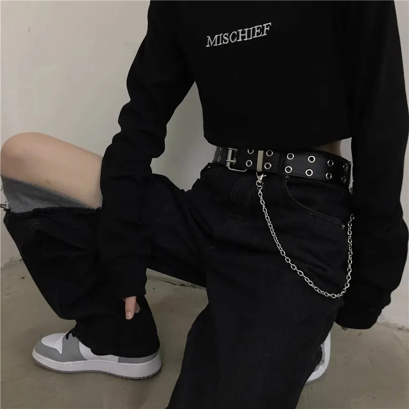 Fashion Alloy Women Belts Chain Luxury for Genuine Leather New Style Pin Buckle Jeans Decorative Ladies Retro Decorative Punk