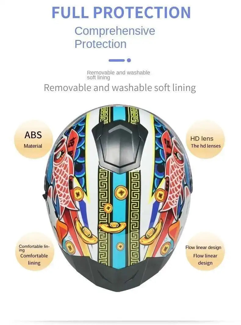 dual-lens Motocross helmet Professional racing dual lens safety helmet, off-road motorcycle full face protector, approved by DOT