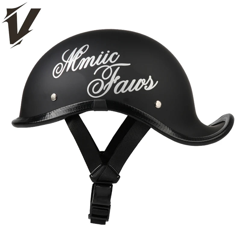 Retro motorcycle helmet personalized 3/4 half helmet motorcycle scooter safety helmet suitable for men and women
