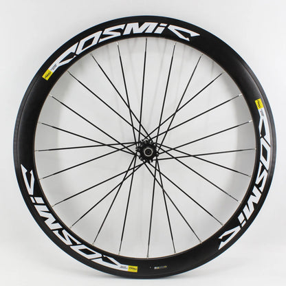 New White Black Gray 700C 50mm Road bike alloy bicycle wheelset clincher rims V Disc brake Thru Axle center lock hubs wheels