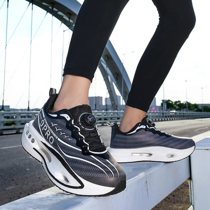 Unisex Running Shoes 2025 New Lightweight Cushioning Thick Sole Sports Training Sneakers Daily Wear Tennis Shoes for Men Women