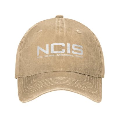 NCIS Naval Criminal Investigative Service Baseball Cap Retro Distressed Washed  Sun Cap Unisex Outdoor Unstructured Soft Hats