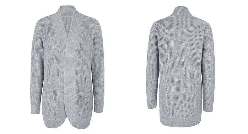 Fashion Women Cardigan Autumn Harajuku Knitted Sweater Basic Jacket Ropa Mujer Outerwear Thin Coat Streetwear New Woman Clothing