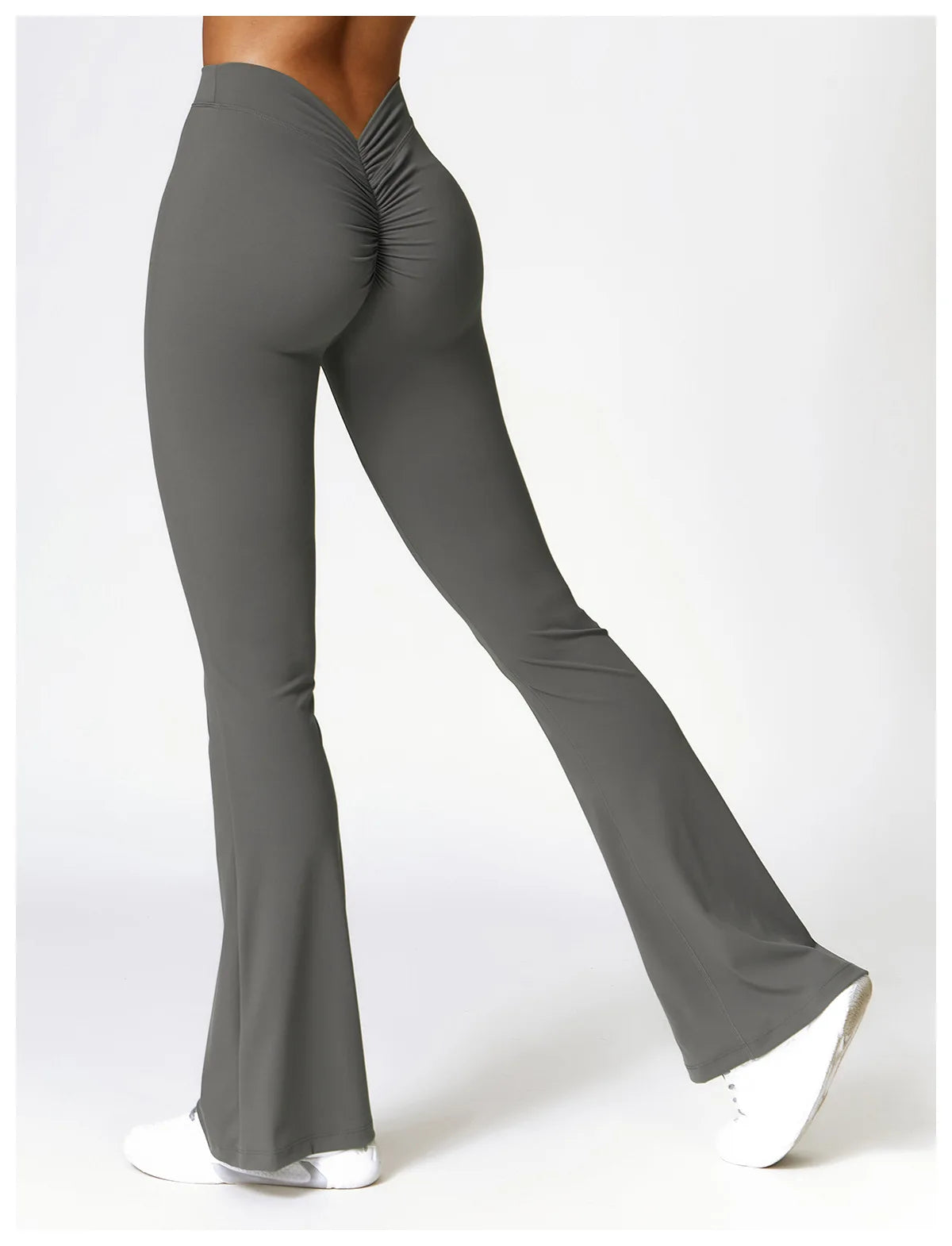 Gym Fitness Sports Flared Pant Dance Trousers Women V-shaped Hip Yoga Pants Flare Leggings Women High Waist Wide Leg Pants Women