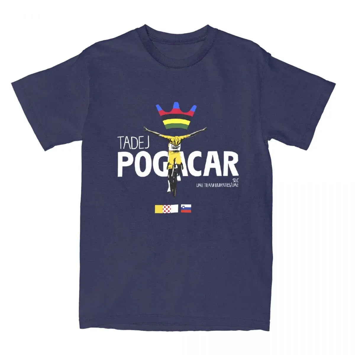 Men's Tadej Pogacar Cycling Pogi Team T-Shirts Cotton Clothing 2025 Summer Tour-De France Women Short Sleeves O-Neck Tshirt Tops