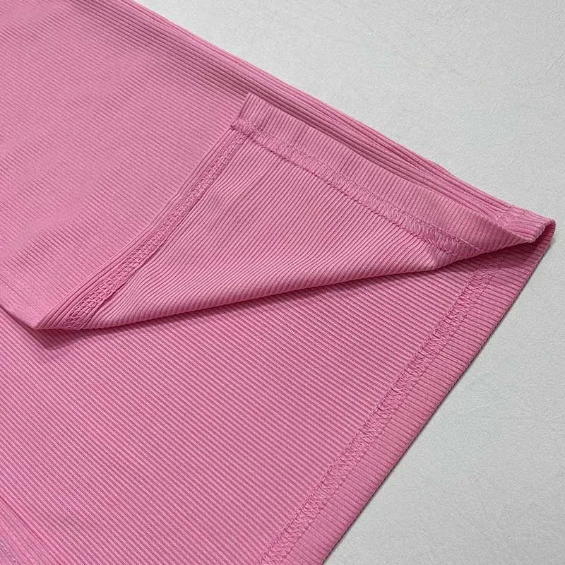 2026 Summer Casual Sleeveless Tank Top and Split Skirt Sexy Elegant Two-piece Set Slim Fit Fashion High Waist Solid Color Suit