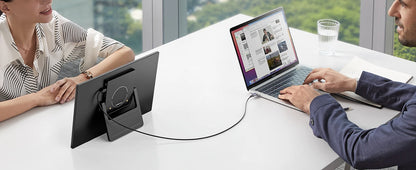 15.6" Portable Monitor with Foldable Magnetic Stand & Case FHD 1080P IPS Screen Extender for Laptop Mac Phone Xbox Work Travel
