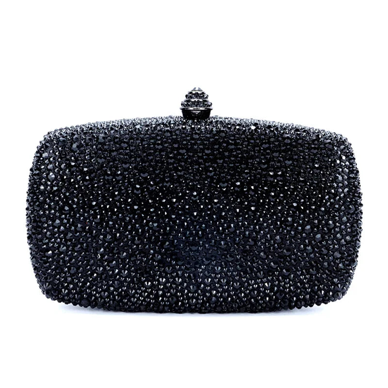 Evening Clutch Bags Green Bridal Clutches Bags Crystal Bridal Stones Purse Lady  Party Wedding Rhinestone Women Shoulder Handbag