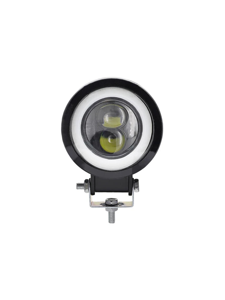 Motorcycle Headlights 3 Inch 30W Round Angel Eyes LED Lens Spotlights Fog Lamp Beam Motorcycle Accessories Driving Work Light