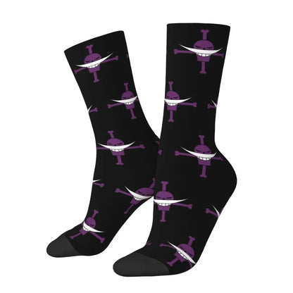 Fashion Men's Socks Harajuku Tony Tony Choppers Sock Luffys Zoros Trafalgar Law Anime Women's Socks Spring Summer Autumn Winter