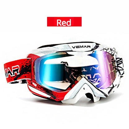 VEMAR Detachable Motorcycle Helmet Goggles Cycling Glasses Man Windproof Dust-proof Motocross Face Mask Goggles Glasses Block UV