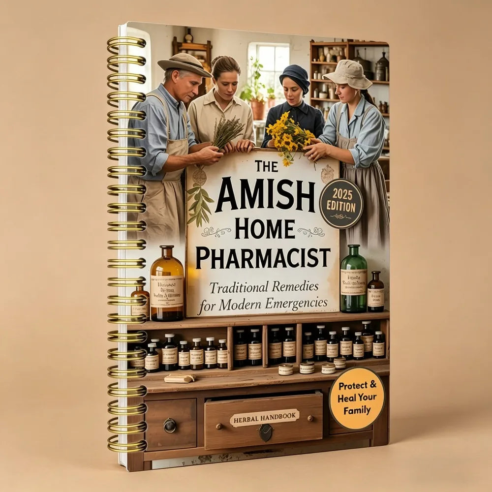 The Amish Home Pharmacist Families English 2025 Spiral Bound Herbal Remedies First Aid Health Guide Free Shipping