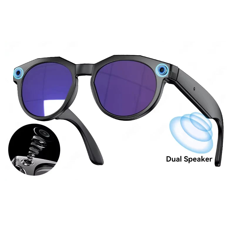 AI Smart Glasses 8K HD 800MP Camera Video Sport Sunglasses AI Chat GPT Bluetooth Music Call Translation Voice Assistant Glasses