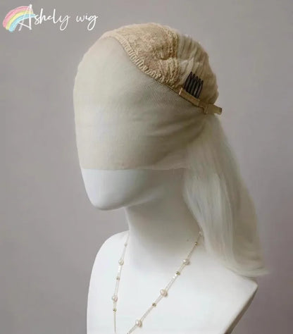 White Lace Front Wig for Women 13x4 Long Wavy Hair Wig for Women High Temperature Fibers Glueless Synthetic Lace Wigs Cosplay