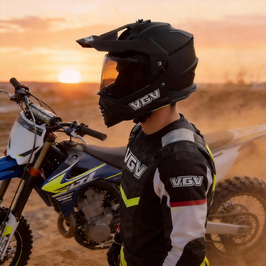 VGV motorcycle rally helmet buy one get three free, with a wide field of view design, suitable for off-road/downhill enthusiasts
