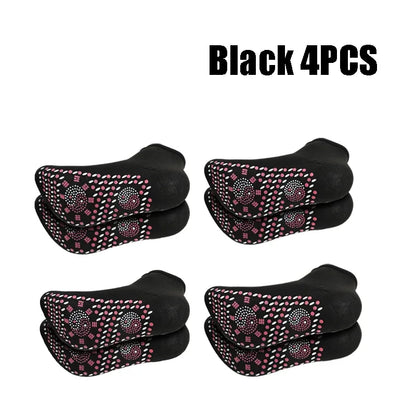 1/5pairs Tourmaline Heating Socks Winter Warm Thermal Health Care Socks Slimming Health Short Sock Magnetic Therapy Sock