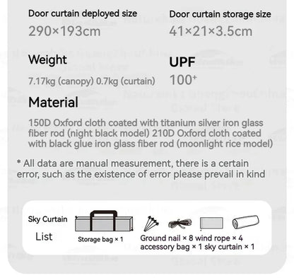 BLACKDOGAutomatic Dome Shelter Tent Self-supporting Quick Open Black Coating Outdoor Camping Canopy Expand Tarp Traveling Family