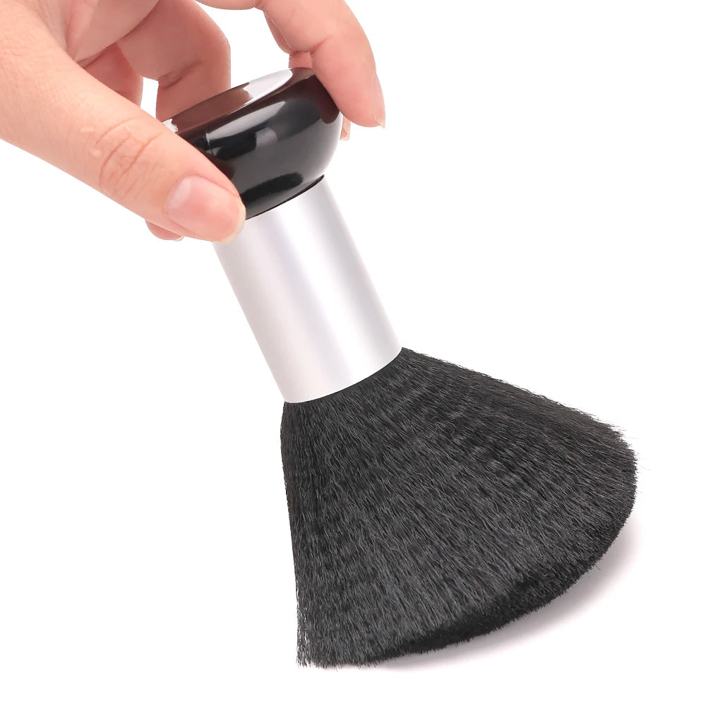 Professional Barber Duster Neck Face Brushes Hair Clean Soft Black Hairbrush Salon Cutting Hairdressing Styling Make Tools