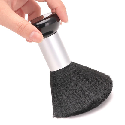 Professional Barber Duster Neck Face Brushes Hair Clean Soft Black Hairbrush Salon Cutting Hairdressing Styling Make Tools