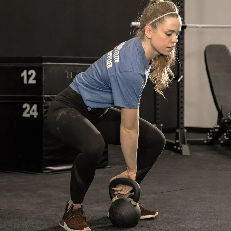 Fitness Single Kettlebells 25lb Range, Cast Iron, Strength Training, Adjustable Weight, Power Workout Equipment, Home Gym, Free
