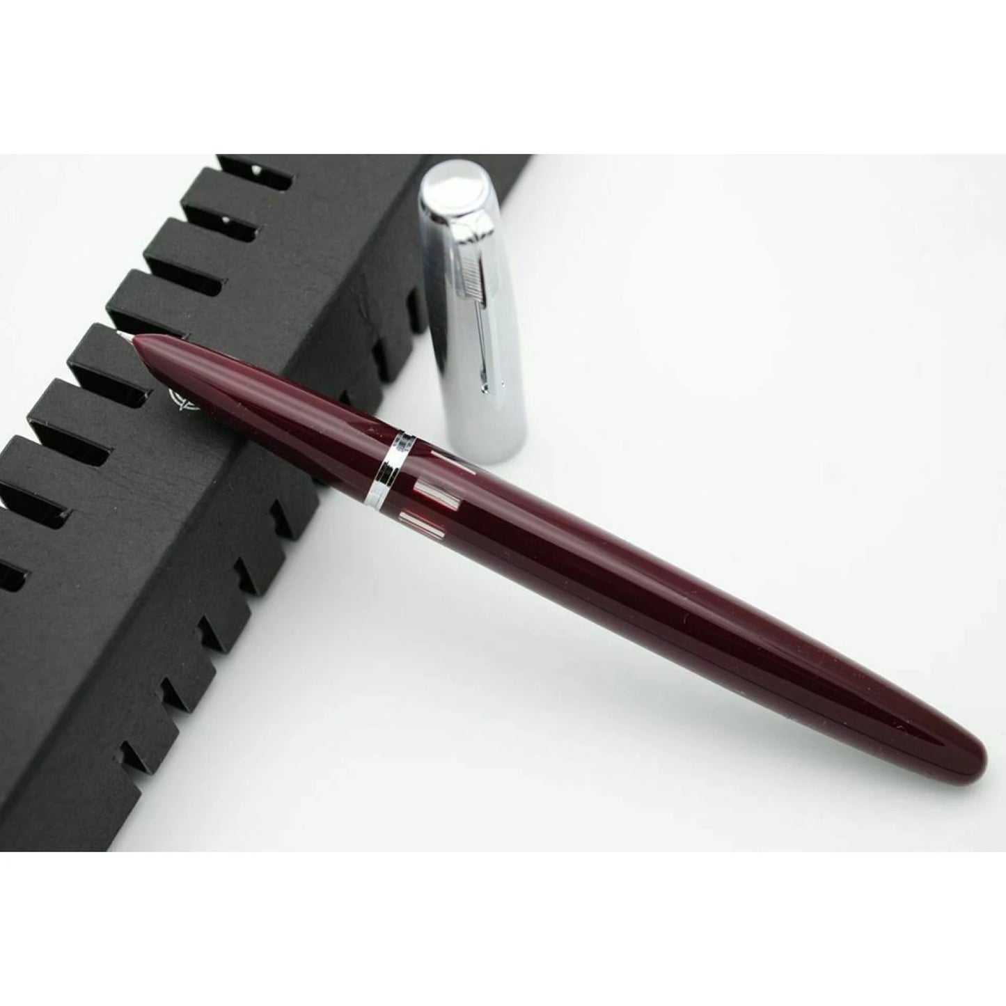 1Pc Deep Brown 138mm Wing Sung 601 Steel Cap Vacumatic Fountain Pen F Nib 0.5mm Ink Pen