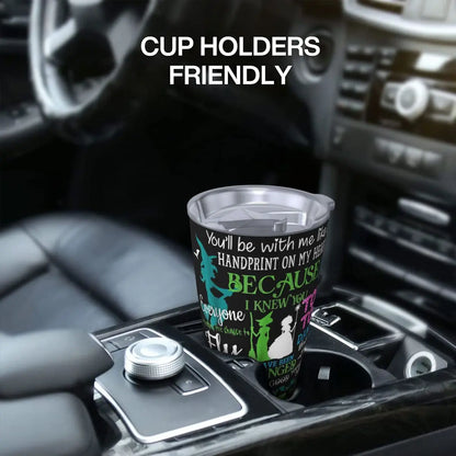 Halloween Wicked Musical Stainless Steel Tumbler Vacuum Insulated Mugs Thermal Cold Bottle Straw With Lid 20oz