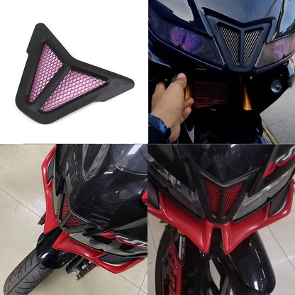 Dirt bike accessories moto decorative air Inlet Head Cover Aluminum Mesh Intake Guard Protector for Yamaha R15-V3 2017-2020
