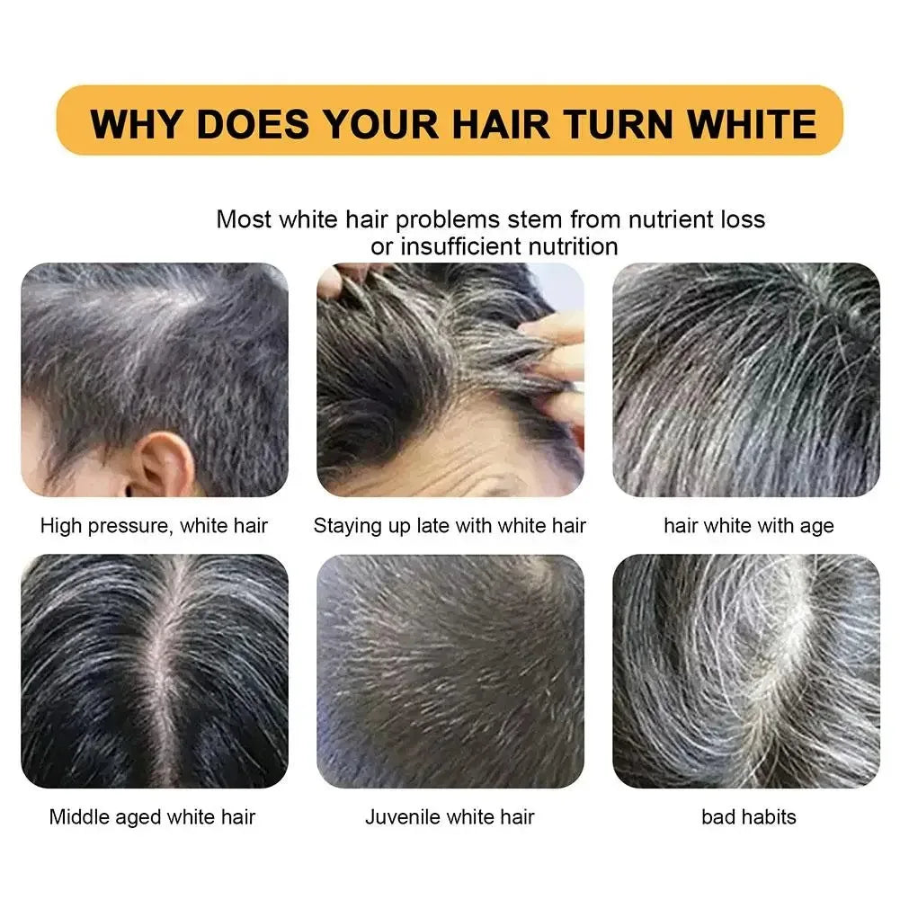 1/3pcs Polygonum Multiflorum Black Hair Soap White Hair Repair Soap Hair Care Nourishing Anti Dandruff Natural Hair Dye Soap