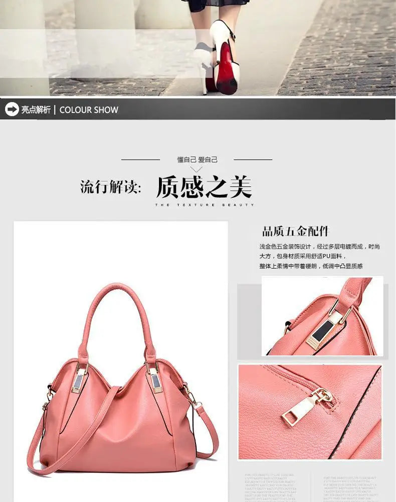 2024 Fashion Soft Leather Luxury Designer Handbag Large Capacity Women's Bag Women's One Shoulder Crossbody Bag Bolsas De Mujer