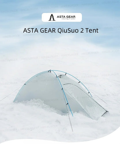 ASTA GEAR Qiusuo 2P Ultralight Tent Outdoor Camping Self-standing Tent 10D Nylon Waterproof Windproof Hiking Mountaineering