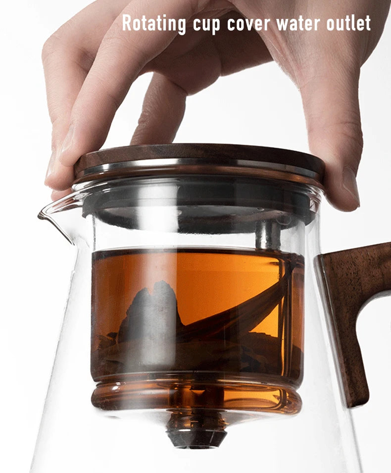 Bonston elegant cup insulation separation bubble teapot heat-resistant glass teapot simple filter tea cup 500ml