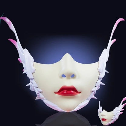 Unisex Masquerade Mask Beauty Mask Cosplay Mask Mechanical Half Face Mask for Carnival Halloween Dress up Party Mask