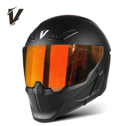 New Motorcycle Helmet DOT Approved  Full Face Racing Off-road Helmets Capacetes Men Cascos Para Moto for Harley Four Season
