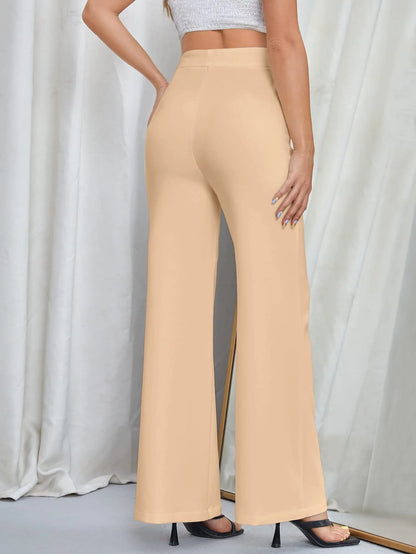 Women Flared Wide-leg Pants New 2026 Fashion Temperament Commuting Pants Versatile Fashionable Casual Wide Leg Pants Trousers