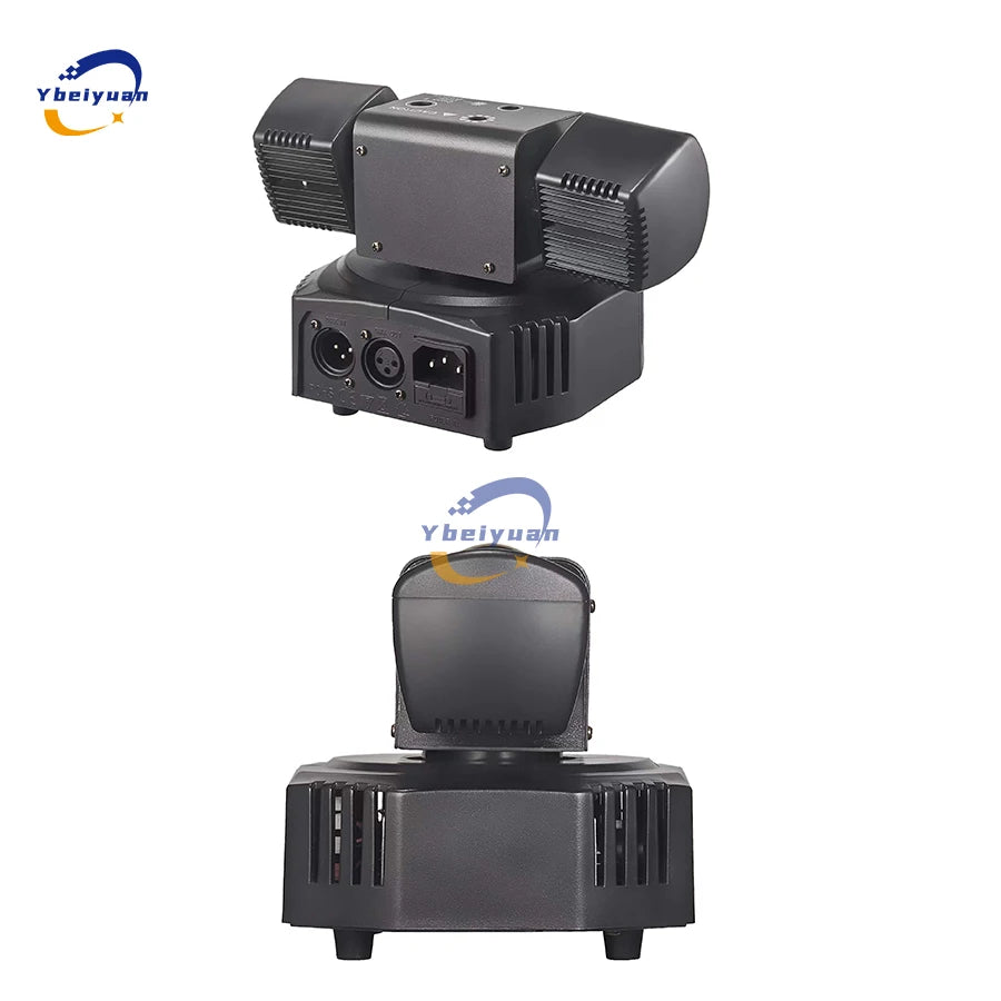 Ybeiyuan New LED Rotating Laser Beam Strobe 3-in-1 Disco Light DMX512 DJ Bar Club Party Wedding Christmas Effect Stage Light