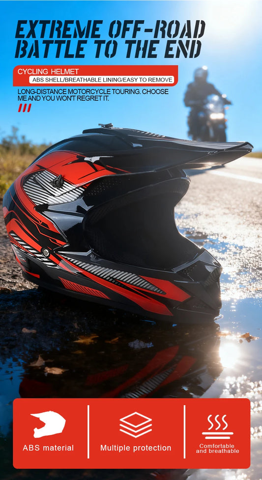 Popular off-road motorcycle helmets with personalized full face helmets suitable for adult and children's racing original helmet