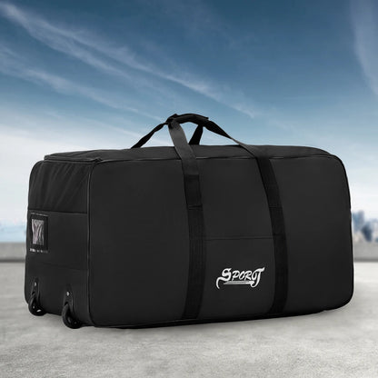 Outdoor Camping Picnic Equipment Storage Box, Tent Supplies Storage Box with Wheels, Large-Capacity Oversized Travel Bag