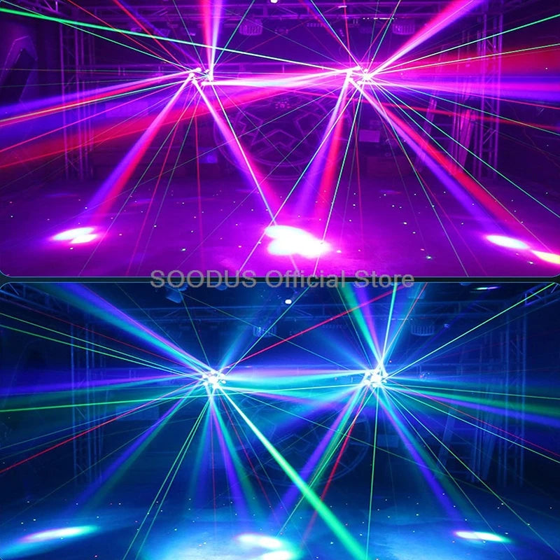 Beam Light LED Lights 150W Moving Heading RGBW DMX512 Disco Music For Voice Control Rotating Effect Dj Bar Strobe Lights KTV